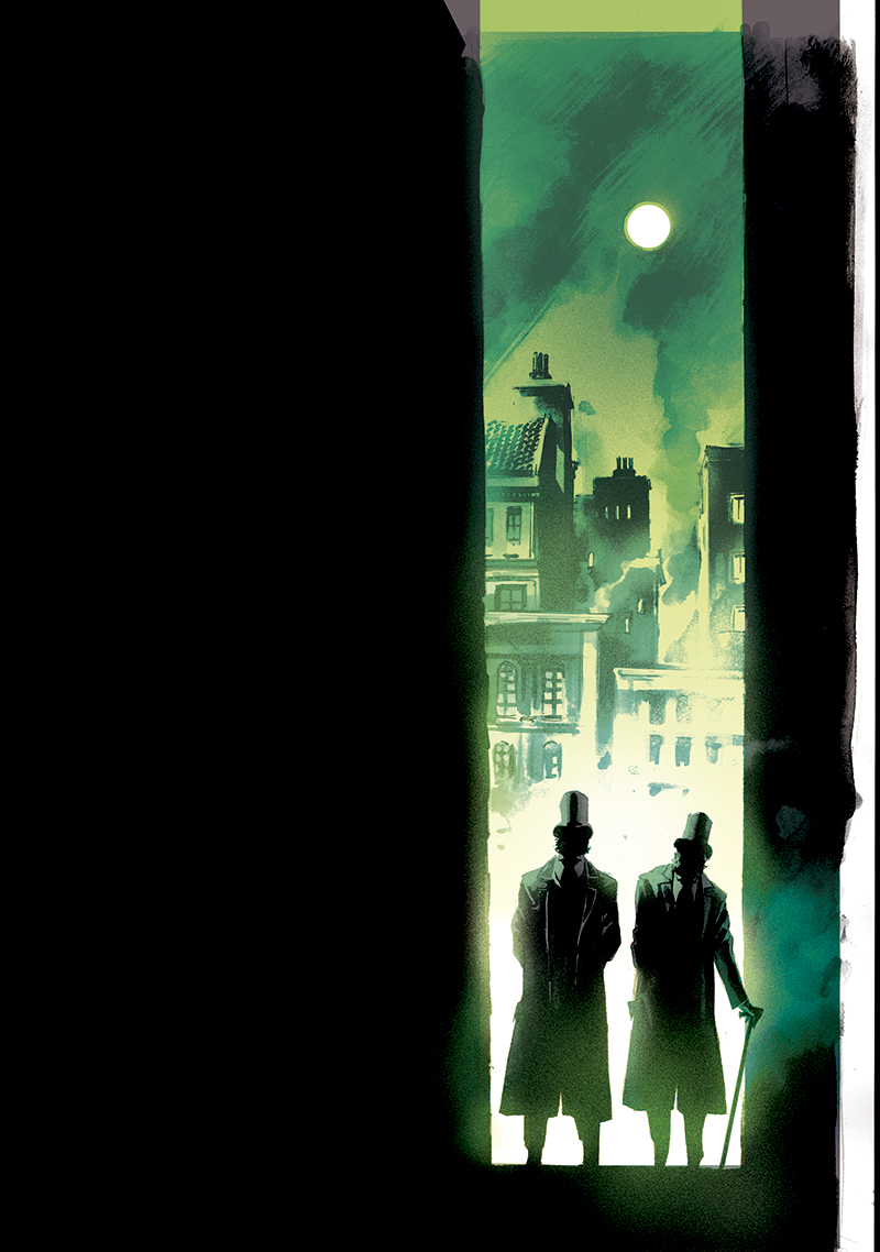 Illustration for article titled Neil Gaiman tackles Sherlock Holmes in this A Study In Emerald exclusive